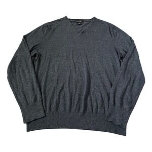 Banana Republic Luxury Blend Gray 75% Silk/ Cashmere Blend Sweater Men's Large